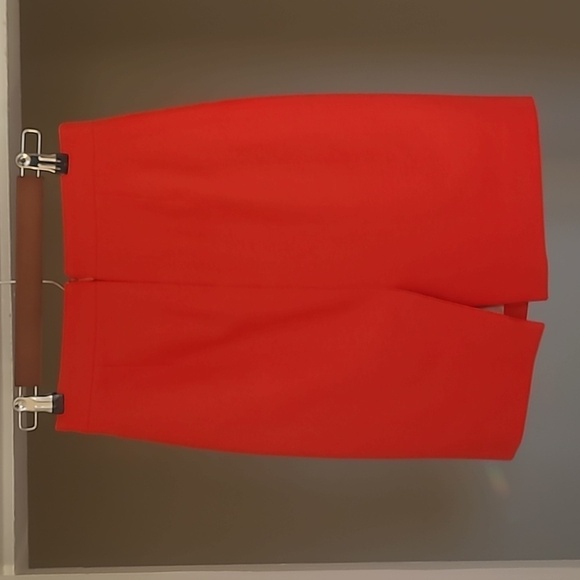 J.Crew Bright Orange Wool Blend Pencil Skirt Women’s 00 FA12 - Picture 13 of 14